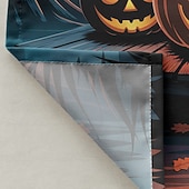 levne Halloween koupel-Halloweenský sprchový závěs s háčky, polyesterový, pratelný, voděodolný, vzorovaný, koupelnová vana, dekorace