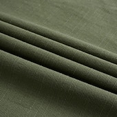 voordelige Vakantie-Voor heren Overhemd Linnen overhemd Zomer overhemd Strand hemd Effen Kleur Vakantie Casual Zwart Wit Groen Khaki Lange mouw V-hals Alle seizoenen Kleding Standaard