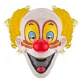 economico Maschera di Halloween &amp; Accessori-Maschera di Halloween, cuffia in lattice, cuffia da clown, maschera sorridente, faccia da fantasma, performance, bar, palla, cosplay, accessorio