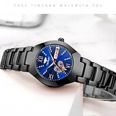 voordelige Quartz-horloges-1 stuk nieuwe modieuze en trendy kalender datumweergave dames quartz horloge IPX7 waterbestendig lichtgevende legering band eenvoudig maar luxe casual leven reizen sport dames zakelijk polshorloge