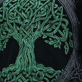 preiswerte Glaubens-T-Shirts-Herren 3D Kelten Baum des Lebens T Shirt Kurzarm T-Shirt 3D-Druck Rundhalsausschnitt Hemd Mode Vikinger Designer Lässig Täglich Party Blau Grün Armeegrün Sommer Frühling Bekleidung S M L XL XXL XXXL