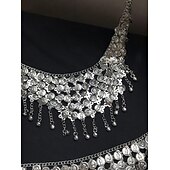 billiga Bälte-Dam Bälte Metallegering Silver Midjebälte Maskerad Helgdag Ren färg