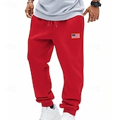 economico Pantaloni della tuta-Per uomo Pantaloni da tuta Joggers Pantaloni Pantaloni casual Pantaloni da corsa Elastico in vita Coulisse Semplice Comodità Lunghezza intera All&#039;aperto Casuale Quotidiano Moda Stile Classico Nero