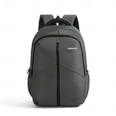 preiswerte College-Rucksäcke-Schwarzer Laptop-Rucksack für Herren für Arbeit und Schule – wasserdichte, leichte Business-Tasche mit Reißverschlusstasche vorne und gepolsterten Riemen