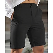 preiswerte Arbeitsshorts-Herren Schicke Shorts Burmuda Shorts Arbeitsshorts Tasche Einfach Komfort Atmungsaktiv Kurz Outdoor Geschäft Mode Lässig Schwarz Blau