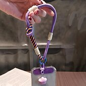 cheap Phone Lanyards &amp; Wrist Straps-Phone Case For Lanyards Universal with Lanyard with Wrist Strap Color Gradient Geometric Pattern Polyester