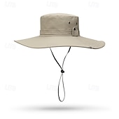 levne Outdoorové pokrývky hlavy-Slamák Rybářský klobouk Boonie klobouk Voděodolný Ochrana proti UV záření Léto Jaro Šňůrky Široký okraj Unisex Rybaření Činnost