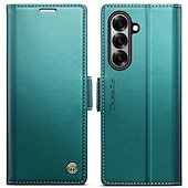 お買い得  サムスン用ケース-電話 ケース 用途 サムスンのギャラクシー Zフォールド7 Zフォールド6 Z Fold 5 ウォレットカードケース スタンド付き 磁石バックル ワイヤレス充電をサポート レトロ風 TPU PUレザー