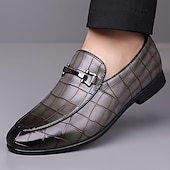 voordelige Loafers-Groene instappers met krokodillenmotief voor heren – casual zakelijke stijl, comfortabele schoenen van imitatieleer voor op kantoor en dagelijks gebruik