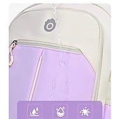 abordables Sacs à dos pour Enfants et Adolescents-Enfant Garçons Fille Sac à Dos Cartable Sac à Dos Fonctionnel Sac à dos scolaire École Polyester Réglable Grande capacité Imperméable Fermeture éclair Noir Rose Claire Violet