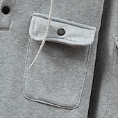 Недорогие Тактический худи-Муж. Толстовка Толстовка на пуговицах Толстовка из флиса Тактическая толстовка Черный Бордовый Темно синий Синий Хаки Капюшон Полотняное плетение Мульти карман