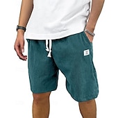 economico Pantaloncini casual-Per uomo Shorts Pantaloncini Estivi Pantaloncini casual Pantaloncini di velluto a coste Tasca Elastico in vita Coulisse Semplice Comodità Traspirante Corto All&#039;aperto Vacanza Canotta sportiva Casual