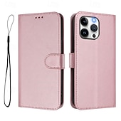 economico Cover per iPhone-telefono Custodia Per iPhone 16 Pro Max Plus iPhone 16 iPhone 16 Plus iPhone 16 Pro iPhone 15 iPhone 15 14 Pro Max Plus Custodia Portafoglio con Supporto Protezione Completa Con Cinturino da Polso