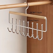 economico Organizzazione spazi-Gruccia multifunzionale in legno con ganci, portaoggetti per cappelli, biancheria intima, canottiere, ideale per casa, dormitorio, armadio e negozi di abbigliamento