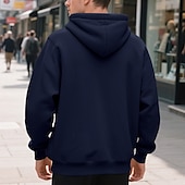 abordables sudaderas basicas hombre-Hombre Sudadera Sudadera con capucha y cremallera completa Sudadera con capucha de lana Albaricoque Negro Verde Ejército Azul Marino Gris Claro Con Capucha Plano Bolsillo Deporte Diario Festivos