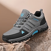 頑丈なトレッドを備えたメンズアウトドアハイキングシューズ、ウォーキング、キャンプ、荒野の旅行に最適な通気性のあるトレイルスニーカー お買い得  メンズスニーカー-頑丈なトレッドを備えたメンズアウトドアハイキングシューズ、ウォーキング、キャンプ、荒野の旅行に最適な通気性のあるトレイルスニーカー