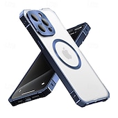 رخيصةأون جرابات آيفون-هاتف غطاء من أجل iPhone 16 Pro Max 15 Pro Max غطاء خلفي مغناطيس ضد الصدمات مكتب  /  الأعمال الكمبيوتر الشخصي