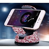 abordables Service de Véhicule-Support de téléphone réglable pour voiture, support de ventilation bling, ventouse multifonction, support rotatif pour tableau de bord, support de téléphone portable pour la navigation dans
