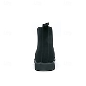 abordables Bottes de Chelsea-Bottines Chelsea blanches pour homme, idéales pour l&#039;automne et l&#039;hiver : élégantes et faciles à enfiler, idéales pour les professionnels urbains et les tenues décontractées élégantes.