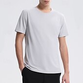 abordables Tapas-Hombre Camiseta de rendimiento Camiseta deportiva Manga Corta Cuello Barco Camiseta Al aire libre Secado rápido Ligero Reductor del Sudor Transpirable Poliéster Negro Blanco Rojo Tenis Golf Corriendo