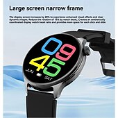 abordables Montres connectées-HD21 Montre intelligente 1.43 pouce Smartwatch Montre Connectée Bluetooth Minuterie Rappel d&#039;appel Moniteur de Fréquence Cardiaque Rappel sédentaire Trouver mon Appareil Compatible avec Android iOS