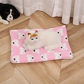 billige Hundesofatrekk-kattetepper for innekatter, ultramykt kjæledyrteppe til sengeunderlag, oppvarmede kattesenger, premium flanellduk selvoppvarmende kjæledyrpute for katter og hunder, koselig og beroligende katteteppe