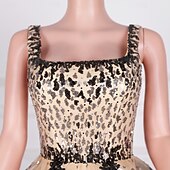 cheap Homecoming Dresses-A-Line Homecoming Dresses Elegant Dress Homecoming Cocktail Party Short / Mini Sleeveless Square Neck Sequined with Sequin Appliques