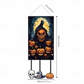 お買い得  ハロウィン壁タペストリー-ハロウィンの旗 ゴースト柄の旗 - 屋外用のクリエイティブなホリデーガーデンフラッグ、ハロウィン用の小さなガーデンフラッグ