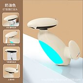 cheap Kitchen Faucets-LED Bathroom Sink Faucet, Bathroom Faucet with Removable Sprayer, 4-in-1 Modern, Single Hole Bathroom Faucet, LED Light, Fountain Tap