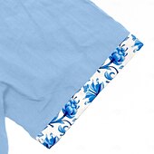 preiswerte Urlaub-Herren Hemd Leinenhemd Sommerhemd Strandhemd Karomuster Urlaub Lässig Weiß Rosa Marineblau Leicht Blau Kurzarm Kragen Sommer Bekleidung