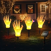 voordelige Halloween Buiten-4-in-1 buitenzonnesimulatie schedelpalm-invoeglicht binnenplaats tuinpad feest horror en vreemd decoratief licht landschapslicht
