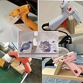 abordables Down to $30-Natural Wood Hot Melt Glue Gun Holder - Sturdy Craft Tool Stand with Melting Funnel Simple Design for DIY Projects and Handmade Creations