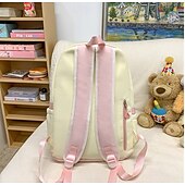 abordables Sacs à dos pour Enfants et Adolescents-Sac à dos d&#039;école jaune et rose pour filles avec motif ours en peluche, joli sac léger pour les élèves de maternelle et du primaire