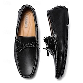 halpa Miesten loaferit ja nauhattomat kengät-Ruskeat mokkasiinit miehille – klassiset slip-on-kengät käsin ommelluilla yksityiskohdilla, sopivat sekä rentoon että juhlavaan käyttöön