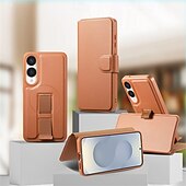 olcso Samsung-tokok-telefon Ügy Kompatibilitás Samsung Galaxy S25 S25 Plus S25 Ultra S24 Ultra S24 Plus S24 Mágneses adszorpciós tok Pénztárca kártya tok Felhajtható fedél Állvánnyal Leválasztható Vezeték nélküli töltés
