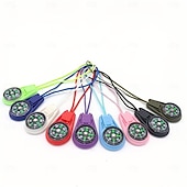 abordables Équipement de Camping-6 mini boussoles étanches avec cordons réglables - 10 options de couleurs, conception durable pour la randonnée, le camping, l&#039;exploration - cadeau de plein air idéal pour les aventuriers, équipement
