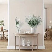 Недорогие Искусственные растения и цветы-50 пучков искусственных стеблей эвкалипта, реалистичная искусственная зелень для свадебных букетов, центральных композиций, декора дома и офиса, уличных композиций, украшений для вечеринок и