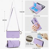 cheap Samsung Cases-Phone Case For Samsung Galaxy S25 S25 Plus S25 Ultra S23 Ultra Plus S23 Ultra S23 Plus A73 A53 A13 5G Wallet Case Zipper with Lanyard Card Slot Retro TPU PU Leather