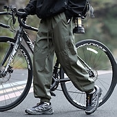 preiswerte Unterteile-Herren Cargohosen Wanderhosen Jogginghose Regenhose zum Wandern Winter Außen Normale Passform Wasserdicht Winddicht Unterteile Kordelzug Tasche Elastischer Bund Dunkelgrau Schwarz Camping / Wandern