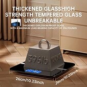 cheap Weighing Scales-Electronic Scale 396 Pound Digital Bathroom Scale High-precision Scale with LED High-definition Display and Temperature Display (switchable To Kilograms or Pounds) Ultra Wide Platform High-precisi