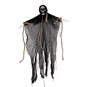 preiswerte Halloween Außen Dekor-2er-Pack hängende Halloween-Dekorationen mit Skelettgeistern, Sensenmänner für Halloween-Außendekorationen, fliegendes Halloween-Skelett-Geist, Spukhaus-Requisite, Party-Dekor