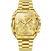 abordables Montres à quartz-OLEVS Hommes Montre à quartz Luxe Grand cadran Affaires Montre-bracelet Lumineux Calendrier IMPERMÉABLE Bracelet en acier inoxydable Suivre