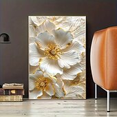 お買い得  植物画 プリント-プリント キャンバス地プリント - 抽象画 フローラル柄 近代の 伝統風 アートプリント