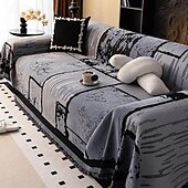 cheap Pet Sofa Cover-Vintage Chenille Anti-Scratch Sofa Protector Throw Couch Cover Pet Friendly