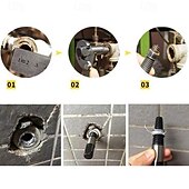 お買い得  手工具-壊れた蛇口のパイプバルブボルト用のネジ抜きセット、損傷したネジ取り外しツールキット、簡単に外せる水道管のネジ取り外しツール