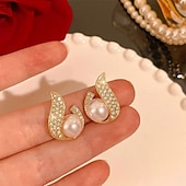economico Orecchini-Per donna Orecchini a perno Tropicale Gioia Elegante Orecchini Gioielli Oro Per Feste