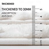 お買い得  吸水性のラグマット-低反発素材のバスマット。柔らかく吸収性に優れたバスルームラグ。シャワー、トイレ、出入り口に。速乾性、滑り止め、吸水性のフロアマット。