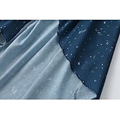 economico Abiti boho-Per donna Abito Midi Abito Boho Abito occidentale Moda Classico Moderno Vacanza Quotidiano Uscire Vestibilità regolare Semplice Senza Maniche Scollo a V Blu scuro Estate