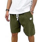 economico Pantaloncini casual-Per uomo Shorts Pantaloncini Estivi Pantaloncini casual Pantaloncini di velluto a coste Tasca Elastico in vita Coulisse Semplice Comodità Traspirante Corto All&#039;aperto Vacanza Canotta sportiva Casual