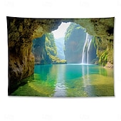 billige landskapsteppe-strand hav hengende billedvev sjø veggkunst stort billedvev veggmaleri dekor fotografi bakgrunn teppe gardin hjem soverom stue dekorasjon